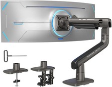 HUANUO TitanLift Heavy Duty Monitor Arm 17-49 Inch 44 lbs Ultrawide Gaming Mount picture