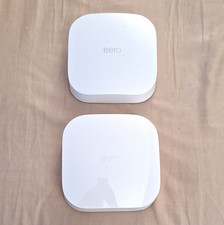 Lot Of 2 Eero Pro 6 Ax4200 Triband Mesh WiFi Routers KO 10001 UNITS ONLY NO CORD picture