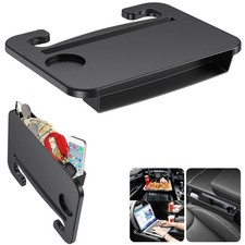 2-in-1 Car Steering Wheel Desk & Seat Gap Organizer Tray for Convenience & Stora picture