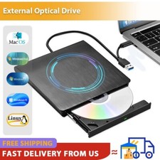 External CD DVD RW Drive USB3.0 Writer Burner Player Optical Drive For Laptop PC picture