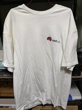 Vintage 90s Red Hat Linux Shadowman Open Your Mind T Shirt XL Hanes Tech picture