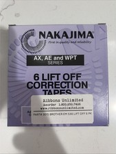 Nakajima Correction Tape Lift Off Open Box AX AE WPT Series Sealed picture