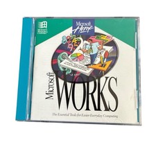Microsoft Home Microsoft Works 1993 CD-ROM Excellent Condition Windows picture