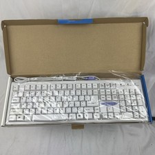 NEW VTG Belkin F8E223 PS/2 Wired White Standard 104-Key Quiet Keyboard KB-6869 picture