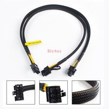 10pin to 6pin+8pin PCIE GPU Power Adapter Cable for HP ML350 DL360 G9 Gen9  50cm picture