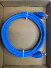 Slyfer Cat6 Ethernet Cable 5 ft Blue Solid Copper 23 AWG RJ45 10GB Max Speed picture