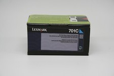 Genuine Lexmark 70C10C0 Toner (LEX-701C),  Cyan (LEX70C10C0) CS310, CS410, CS510 picture