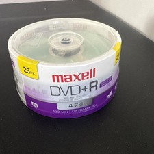 Maxell 639011 DVD Recordable Media - DVD+R - 16x - 4.70 GB - 25 Pack Spindle picture