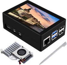 3.5 Inch HDMI Touch Screen with Case for Raspberry Pi 5, with Official Pi 5 Acti picture