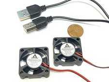 2 pieces USB plug 5v 3010 3cm Brushless Cooling Fan small micro 30mm Gdstime picture