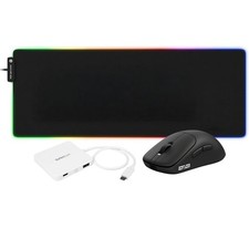 Sony INZONE Wireless 8K Gaming Mouse XL Mouse Pad 3-Port USB Bundle (Black) picture