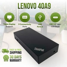 Original Lenovo DK1633 40A9 ThinkPad USB-C DisplayPort 4K Ultra Docking Station picture