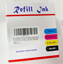2x 127ml Black Ink Printer Toner Refill Bottles - For EPSON Tank style Printers picture