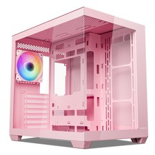 AL900 ATX PC Case with 270° Full View Tempered Glass, Pre-Installed ARGB & PWM F picture