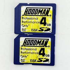 2x Hoodman Professional Performance 4GB 150X SLC SD Card for Digital Cameras picture
