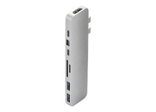 HyperDrive PRO 8-in-2 USB-C Hub Power Delivery - Silver - 100 Watts GN28D-SILVER picture
