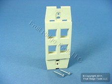 Leviton Acenti Quickport Driftwood 1-Gang 4-Port Wallplate Insert AC644-DFT picture