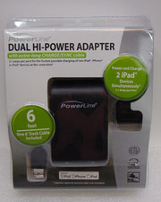 DUAL USB Port Hi Power Wall Charger Universal USB PowerLine 90342 2.1-Amps NEW picture