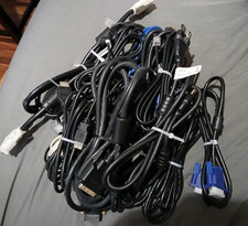 Lot of 23 miscellaneous vintage - modern computer , phone, USB, HDMI cables EUC picture