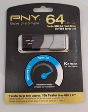 New PNY P-FD64GTBOP-GE Elite Turbo Attache 3.0 USB Flash Drive picture