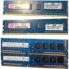 Lot Of 4 SK hynix/Samsung Mix DDR3-1600 PC3-12800U 240-Pin (2x2gb, 2x4gb) picture
