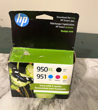 HP Genuine 950XL 951 Ink Cartridge 4-Pack BK/C/M/Y for Inkjet Printers picture
