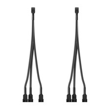 3 Way PWM Fan Splitter Cable, 2 Pcs 4 Pin Splitter, Header... picture