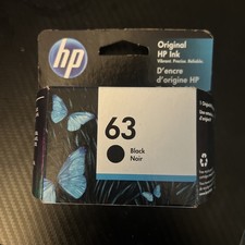 Brand New Sealed Genuine OEM HP 63 Black Ink Cartridge Expired 5/2022 picture
