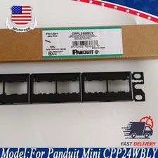 NEW For Panduit Mini CPP24WBLY CAT6, 5E 24 port modular patch panel picture
