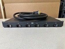HP 572201-001 4.9KVA 24A PDU 6x C19 Outlets 500496-001 AF520A 200V-208V-240V 1U picture