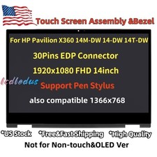 L96515-001 For HP Pavilion x360 14m-dw0023dx 14m-dw1023dx LCD TouchScreen+Bezel picture