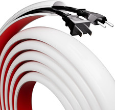 39”-197'Wall Cable Hider Flexible Wire Cord Management Self-Adhesive Cord Covers picture