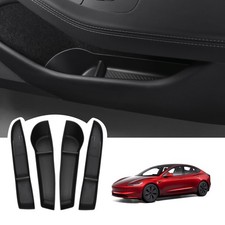 BASENOR 2026 2025 2024 Tesla Model 3 Door Side Storage Box, Door Pocket Liners picture