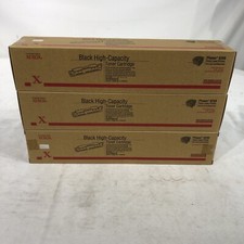 XEROX BLACK HIGH-CAPACITY TONER CARTRIDGE 106R00675, PHASER 6250~ LOT OF 3 picture
