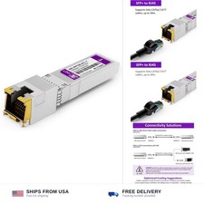 10GBASE-T SFP+ to RJ45 Transceiver, 1/2.5/5/10G Multi-Rate Copper SFP+ to Eth... picture