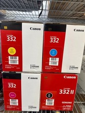CANON 332 set 4 Colors BLACK II CYAN YELLOW MAGENTA TONER CARTRIDGE LBP7780C NEW picture