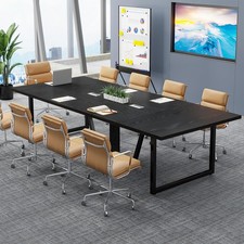 Conference Table 8FT 94.49 L x 47.24 W 29.53 H Grey XK00776 Tribesigns picture