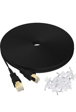 Sealed Jadaol FLAT Ethernet Cable 100ft Cat 7 High Speed Patch Cord picture