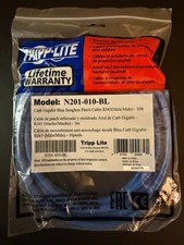 Lot of 7 Tripp Lite N201-010-BL Cat6 10ft Blue Snagless Patch Cables New Sealed picture