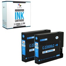 CMYi 2-Pack Compatible PGI-2200XL Cyan Ink Cartridge fits Canon MAXIFY iB4020 picture