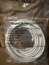 cat 6a patch cable 25ft White Qty 500+ picture