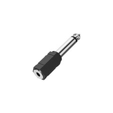 Hama Adapter for Reversing Cable Gender 3.5mm 6.3mm Black picture