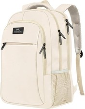 MATEIN Beige Women Backpack for Work, 15.6 Inch Slim Travel Laptop Bag | Fits 15 picture