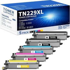 5PK TN229XL TN229 Compatible Toner Cartridges 5 Pack Replacement for Brother picture