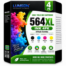 564XL Ink Cartridge 4Pack Compatible For 564 Photosmart 3520  6520 DeskJet3522 picture
