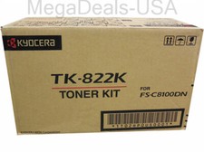 Genuine OEM Kyocera Mita TK-822K TK822K Black Toner FS-C8100DN picture