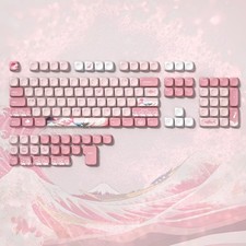Womier PBT Keycap Set 134-143 Keys Japanese Wave MOA Profile Cherry MX picture