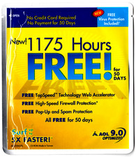 Vintage Rare 2003 AOL V9.0 Yellow & Blue America Online CD-ROM, New & Sealed picture