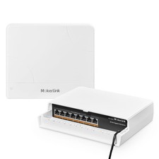 MokerLink 8 Port Outdoor Gigabit PoE Switch, 8 PoE+ Ports 1000Mbps, 802.3af/at 1 picture