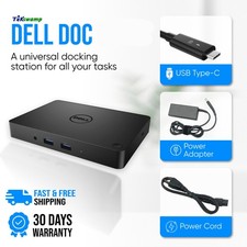 Dell USB-C 4K Dock Station for Vostro 5501 5502 5510 5620 w/130W AC Adapter picture